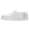 Wally Break Stitch - White -Heydude Store 110790160 WALLY LINEN NATURAL WHITE 01