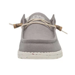 Wally Break Stitch - Grey -Heydude Store 110793297 WALLY LINEN NATURAL GREY LEFT 4 1
