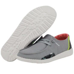 Heydude Hey Dude Wendy Steel Grey Snake Print Shoes -Heydude Store 121413190 WENDY SNAKE LINEN STEEL GREY 03 720x 1087bdcc a293 476b 82fe 53a41f47dbb3