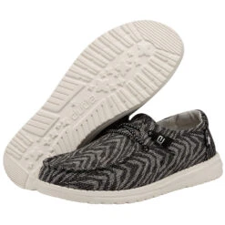 Wendy Woven - Zebra Black Stripe -Heydude Store 121414740 WENDY ZEBRA BLACK STRIPE LEFT 3