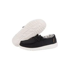 Heydude Hey Dude Wendy Toddler Linen Black Kid's Casual Shoe 7 Heydude Hey Dude Wendy Toddler Linen Black Kid's Casual Shoe -Heydude Store 160024987 wendy toddler linen black 03