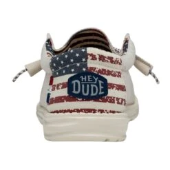 Wally Patriotic - Off White Patriotic 12 Wally Patriotic - Off White Patriotic -Heydude Store 40001 1K1 WALLYPATRIOTIC OFFWHITEPATRIOTIC LEFTBACK