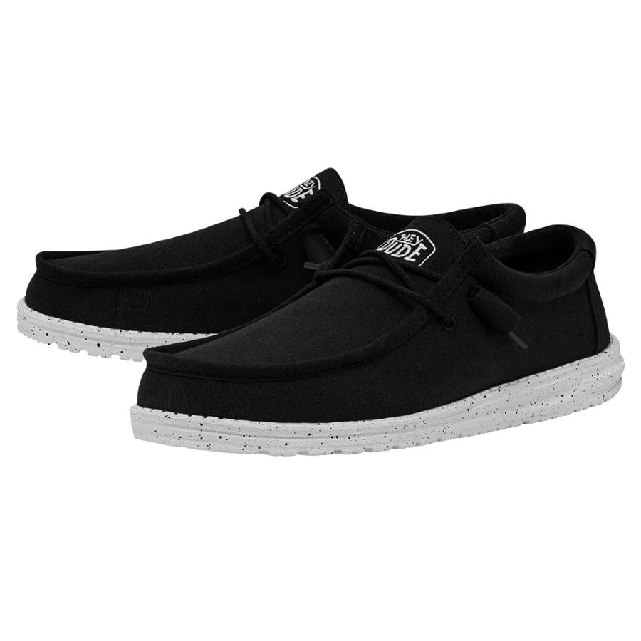 Wally Slub Canvas - Black 4 Wally Slub Canvas - Black - Image 2
