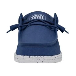 Wally Slub Canvas - True Blue -Heydude Store 40009 428 WALLYSLUBCANVAS TRUEBLUE LEFTFRONT