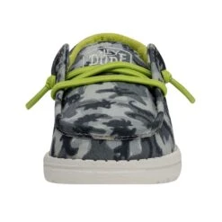 Wally Toddler Camodino - Blue -Heydude Store 40028 425 WALLYTODDLERCAMODINO BLUE LEFTFRONT