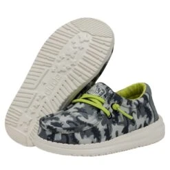 Wally Toddler Camodino - Blue -Heydude Store 40028 425 WALLYTODDLERCAMODINO BLUE PAIRBOTTOM