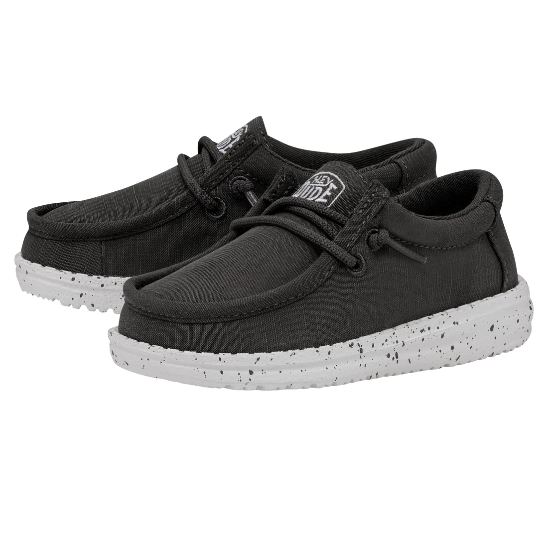 Heydude Hey Dude Wally Toddler Slub Canvas Dark Grey 3 Heydude Hey Dude Wally Toddler Slub Canvas Dark Grey
