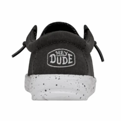 Heydude Hey Dude Wally Toddler Slub Canvas Dark Grey 13 Heydude Hey Dude Wally Toddler Slub Canvas Dark Grey -Heydude Store 40029 029 WALLYTODDLERSLUBCANVAS DARKGREY RIGHTBACK