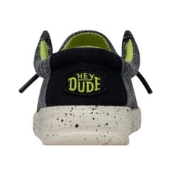 Wally Toddler Stretch - Navy Speckle 12 Wally Toddler Stretch - Navy Speckle -Heydude Store 40035 4MP WALLYTODDLERSTRETCH NAVYSPECKLE LEFTBACK