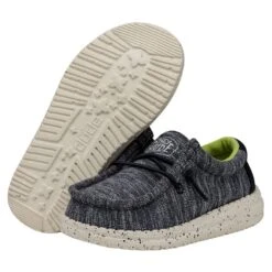 Wally Toddler Stretch - Navy Speckle 10 Wally Toddler Stretch - Navy Speckle -Heydude Store 40035 4MP WALLYTODDLERSTRETCH NAVYSPECKLE PAIRBOTTOM