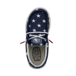 Wally Youth Patriotic - American Flag -Heydude Store 40046 9CW WALLYYOUTHPATRIOTIC AMERICANFLAG LEFTTOP