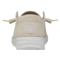 Wendy Slub Canvas - Natural -Heydude Store 40063 106 WENDYSLUBCANVAS NATURAL LEFTBACK