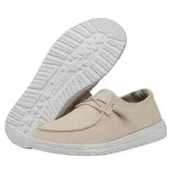 Wendy Slub Canvas - Natural -Heydude Store 40063 106 WENDYSLUBCANVAS NATURAL PAIRBOTTOM