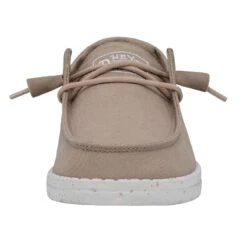 Wendy Slub Canvas - Tan -Heydude Store 40063 265 WENDYSLUBCANVAS TAN LEFTFRONT
