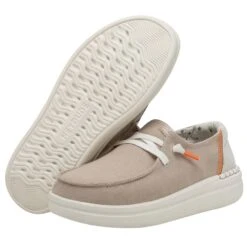 Wendy Rise Chambray - Sandshell -Heydude Store 40074 2YU WENDY RISE CHAMBRAY SANDSHELL LEFT 3