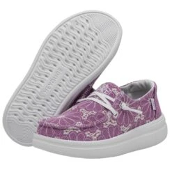Wendy Youth Rise Eyelet - Violet 10 Wendy Youth Rise Eyelet - Violet -Heydude Store 40108 508 WENDY YOUTH RISE EYELET VIOLET LEFT 3