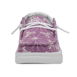 Wendy Youth Rise Eyelet - Violet 11 Wendy Youth Rise Eyelet - Violet -Heydude Store 40108 508 WENDY YOUTH RISE EYELET VIOLET LEFT 4