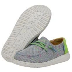 Wendy Youth Stretch - Glow Blu 10 Wendy Youth Stretch - Glow Blu -Heydude Store 40111 4MC WENDYYOUTHSTRETCH GLOWBLU PAIRBOTTOM