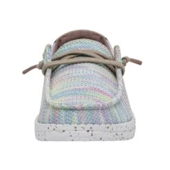 Wendy Youth Stretch - Aurora White -Heydude Store 40111 9BI WENDYYOUTHSTRETCH AURORAWHITE LEFTFRONT