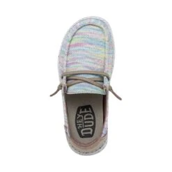 Wendy Youth Stretch - Aurora White -Heydude Store 40111 9BI WENDYYOUTHSTRETCH AURORAWHITE LEFTTOP