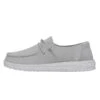 Wendy Youth Slub Canvas - Light Grey -Heydude Store 40143 007 WENDYYOUTHSLUBCANVAS LIGHTGREY LEFTSIDE