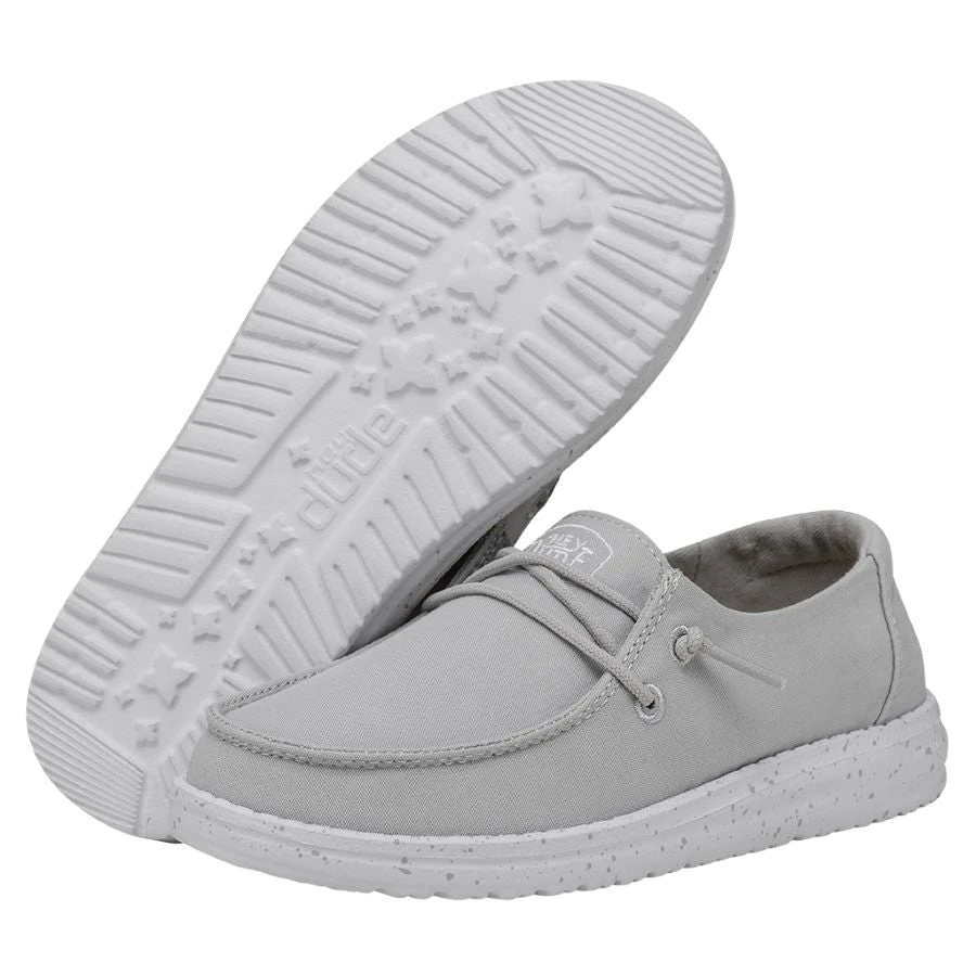Wendy Youth Slub Canvas - Light Grey 5 Wendy Youth Slub Canvas - Light Grey - Image 3