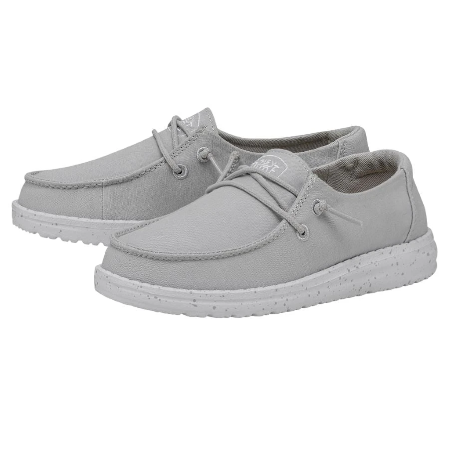 Wendy Youth Slub Canvas - Light Grey 4 Wendy Youth Slub Canvas - Light Grey - Image 2