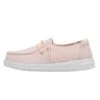 Wendy Youth Slub Canvas - Pink 2 Wendy Youth Slub Canvas - Pink -Heydude Store 40143 680 WENDY YOUTH SLUB CANVAS PINK LEFT 1