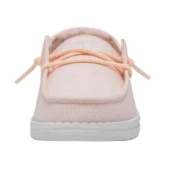 Wendy Youth Slub Canvas - Pink -Heydude Store 40143 680 WENDY YOUTH SLUB CANVAS PINK LEFT 4