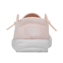 Wendy Youth Slub Canvas - Pink -Heydude Store 40143 680 WENDY YOUTH SLUB CANVAS PINK LEFT 5