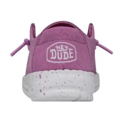 Wendy Toddler Slub Canvas - Violet 12 Wendy Toddler Slub Canvas - Violet -Heydude Store 40144 508 WENDYTODDLERSLUBCANVAS VIOLET LEFTBACK