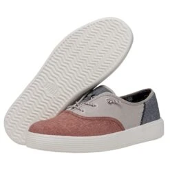 Conway Craft - Red White Blue -Heydude Store 40179 6WM CONWAYMCRAFTLINEN REDWHITEBLUE PAIRBOTTOM