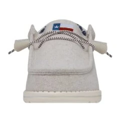Wally Texas Canvas - Off White 11 Wally Texas Canvas - Off White -Heydude Store 40380 1LB WALLYTEXASCANVAS OFFWHITE LEFTFRONT