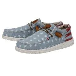 Wally Americana - Denim Star 10 Wally Americana - Denim Star -Heydude Store 40395 4NR WALLYAMERICANA DENIMSTAR PAIRSIDE