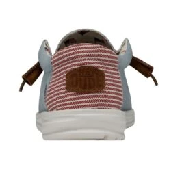 Wally Americana - Denim Stripe -Heydude Store 40395 4OE WALLYAMERICANA DENIMSTRIPE LEFTBACK