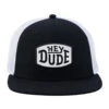 Trucker Cap - Black 1 Trucker Cap - Black -Heydude Store 41004 001 TruckerHat Black Front