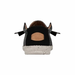 Wally Washed Canvas - Black -Heydude Store FW23 M 40296 001 WALLY WASHED CANVAS BLACK LEFT BACK