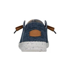 Wendy Washed Canvas - Navy -Heydude Store FW23 W 40297 410 WENDY WASHED CANVAS NAVY LEFT BACK