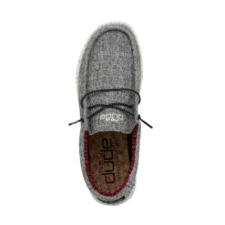 Wally Blend - Black -Heydude Store SS22 M 112474987 WALLY ECO LINEN BLACK LEFT 6