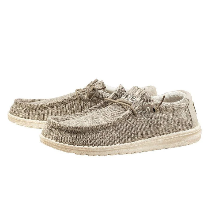 Heydude Hey Dude Beige Woven Wally Shoe 3 Heydude Hey Dude Beige Woven Wally Shoe