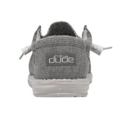 Heydude Hey Dude Men's Wally Ash Crosshatch Shoe -Heydude Store back 05bef45c e15d 4b54 8ede 800998f79b7f